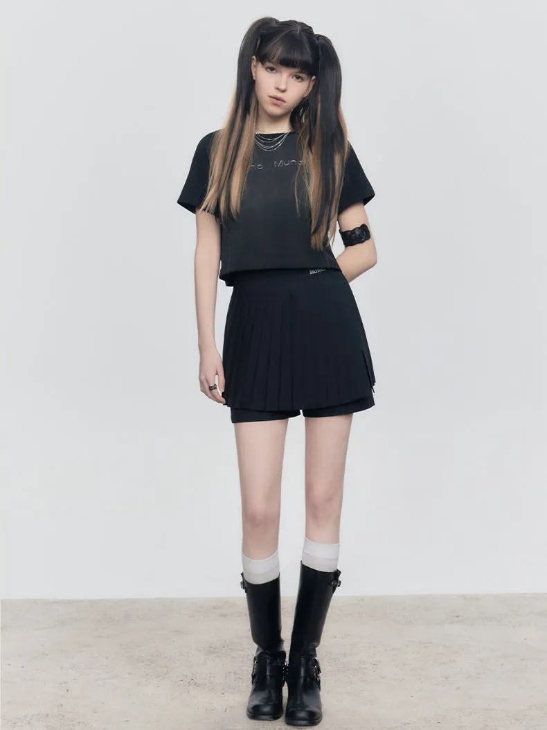 Anti-wrinkle Detachable Skirt Pants