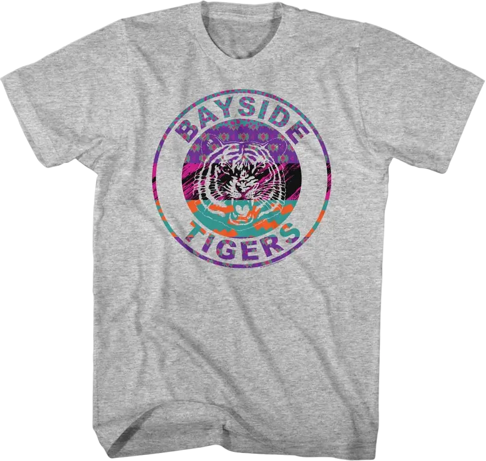 Bayside Tigers Retro Patterns Saved By The Bell T-Shirt