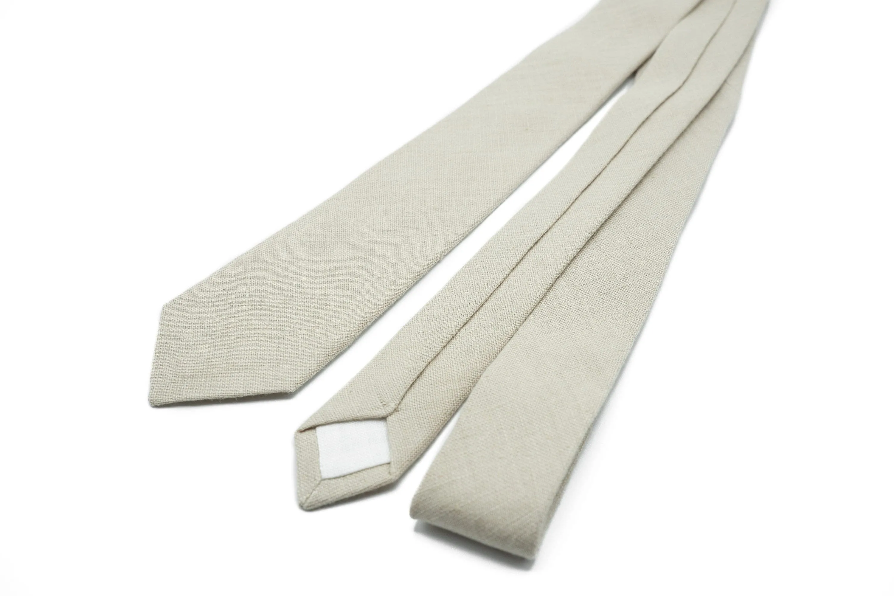 Beige Bow Tie and Suspender Set - Groom's Bow Tie, Beige Suspender - Perfect for Weddings and Special Occasions