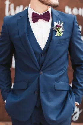 Bespoke Tailoring Peacock 3 Piece Slim Fit Suit for Men