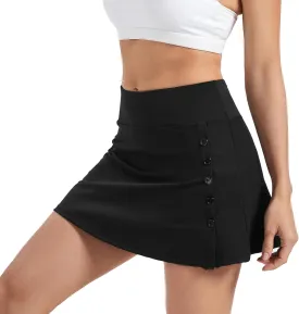 Blaosn Womens Mini Tennis Skirt Workout Athletic Golf Short Pencil Skirts Skort with Pockets Slit Cute Clothes Summer