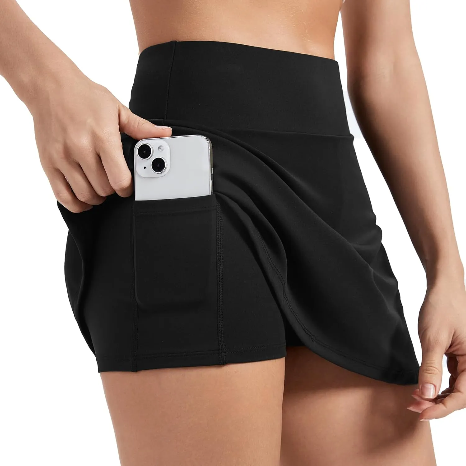Blaosn Womens Mini Tennis Skirt Workout Athletic Golf Short Pencil Skirts Skort with Pockets Slit Cute Clothes Summer