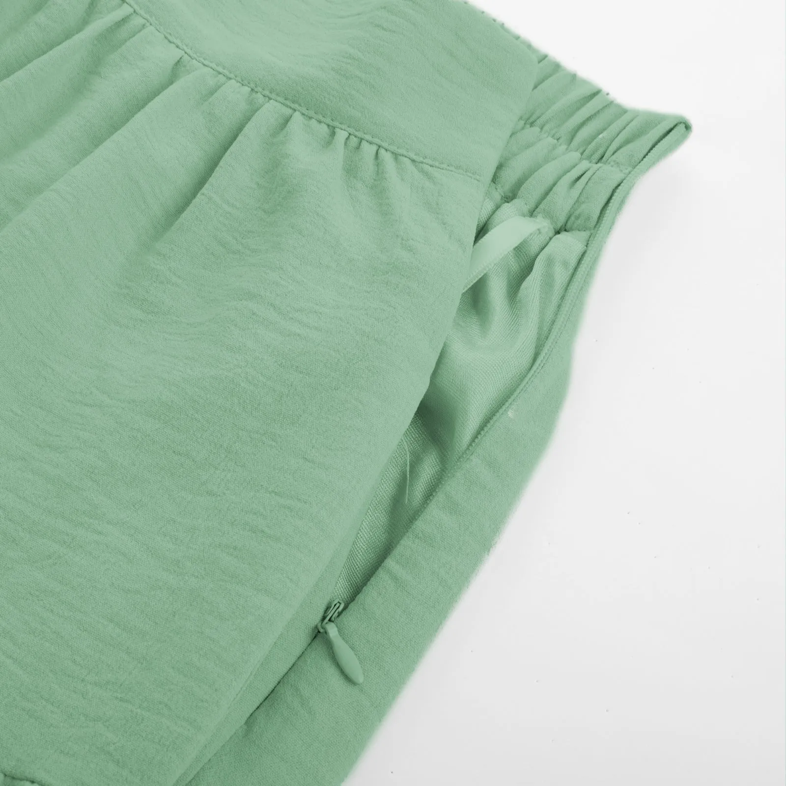 BP Women Vintage Tiered Swing Skirt Elastic Waist Ruffled Hem Mid-Calf Skirt