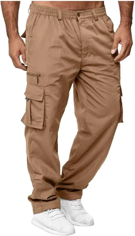 Cargo Pants for Men Stretch Work Pants Multi Pockets Durable Tactical Pant Slim Fit Casual Pants Outdoor Hiking Pants