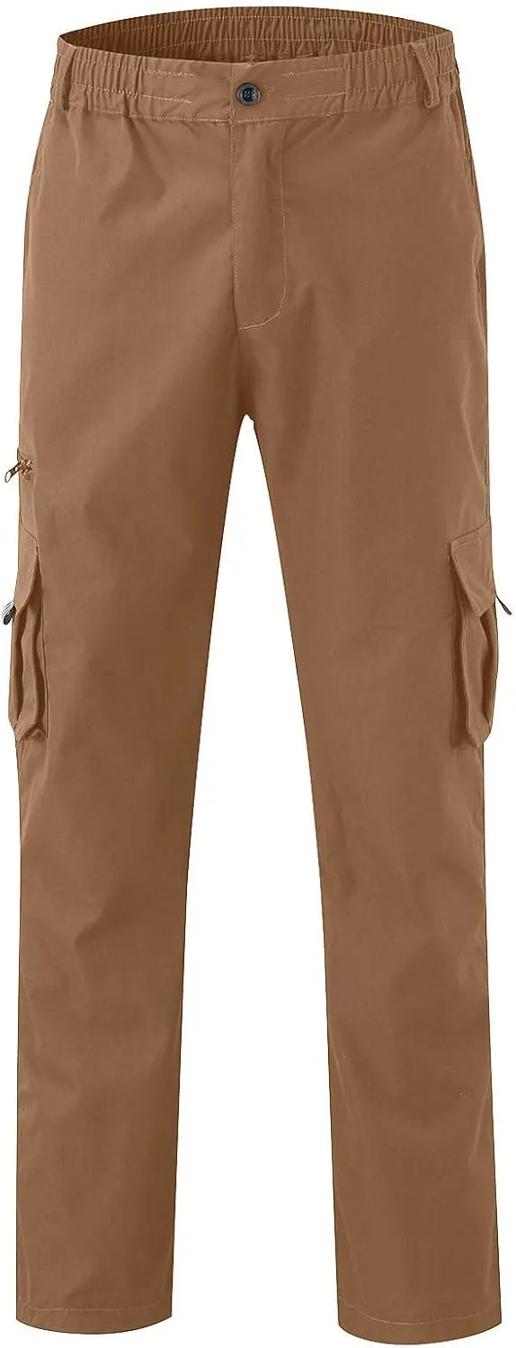 Cargo Pants for Men Stretch Work Pants Multi Pockets Durable Tactical Pant Slim Fit Casual Pants Outdoor Hiking Pants