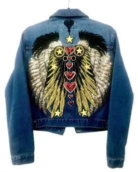 Chakras Denim Jacket Regular Fit