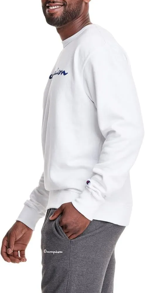 Champion Men's Sweatshirt, Powerblend, Fleece Midweight Crewneck Sweatshirt (Reg. Or Big & Tall)