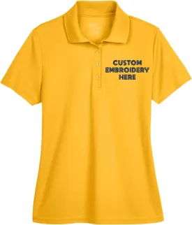 Custom Embroidered Women's Dri Fit Polo Shirt, Personalized Business Logo Shirt, Ladies Performance Polos, Women Golf Shirt