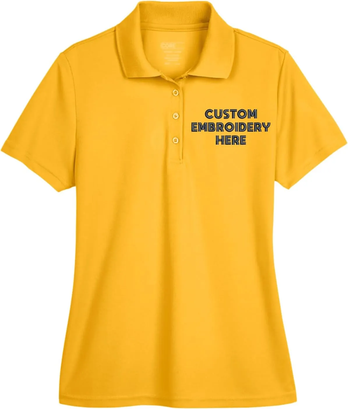 Custom Embroidered Women's Dri Fit Polo Shirt, Personalized Business Logo Shirt, Ladies Performance Polos, Women Golf Shirt
