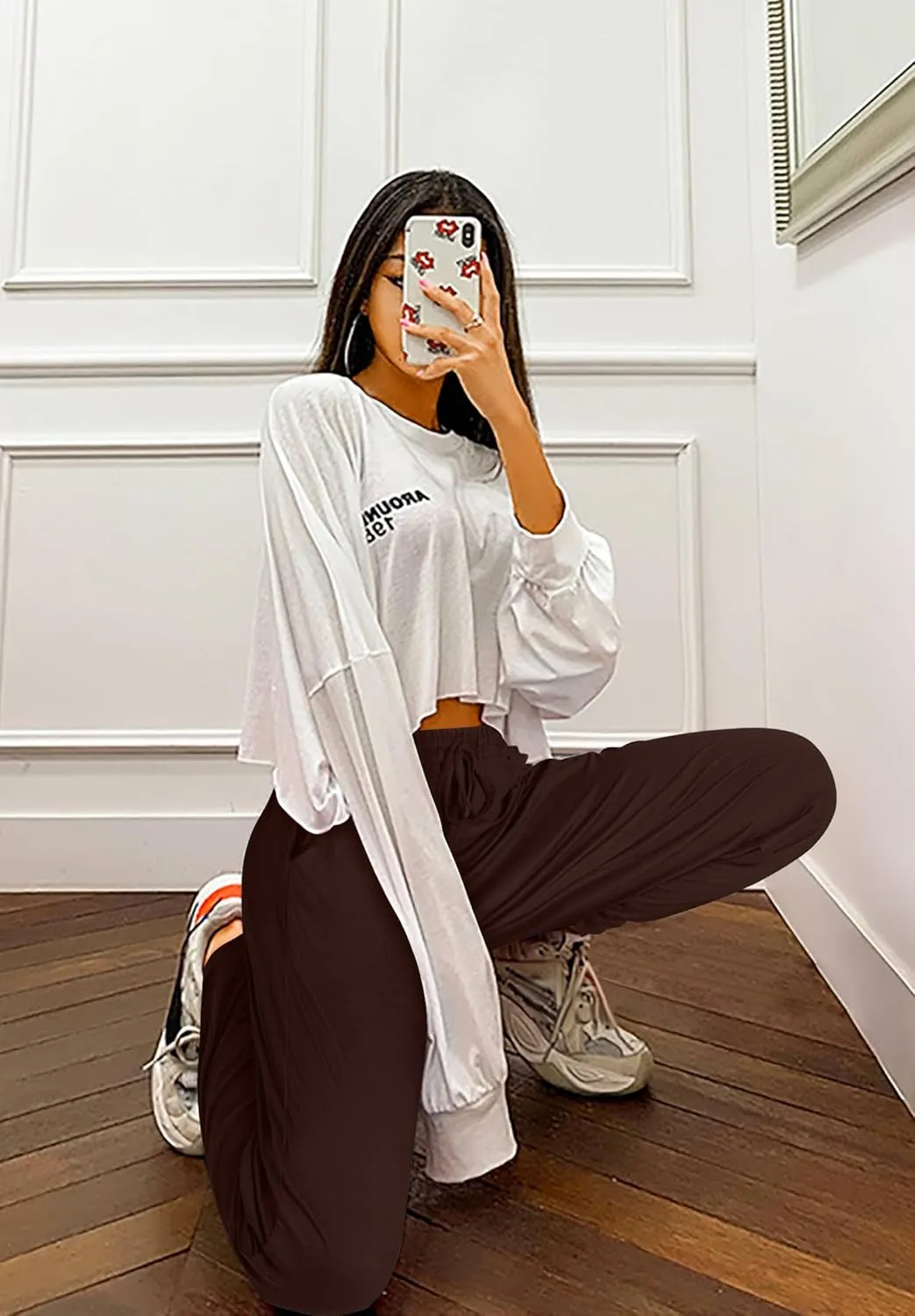 Envlon Womens Yoga Sweatpants Loose Lightweight Workout Joggers Pants Drawstring Comfy Casual Lounge Pants with Pockets
