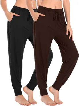 Envlon Womens Yoga Sweatpants Loose Lightweight Workout Joggers Pants Drawstring Comfy Casual Lounge Pants with Pockets