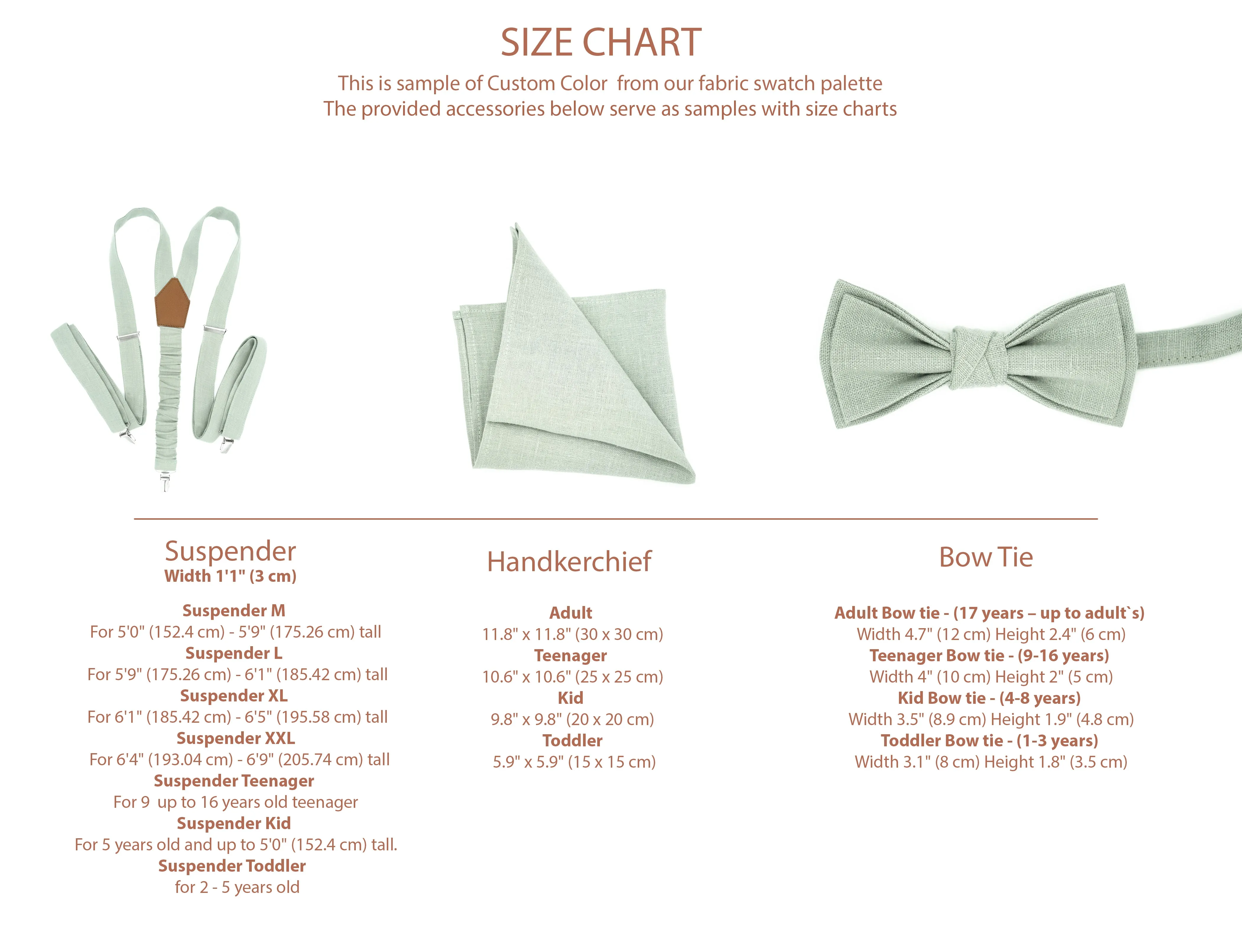 Eucalyptus Bow Tie & Suspender Set - Dark Green Groomsman Bowtie - Perfect for Wedding, For Men and Boys