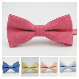 Fashion Mens Bow Tie Oxford Fabric Butterfly Cravat Solid Color Adults Casual Business Bowtie Formal Marriage Bow Ties for Women