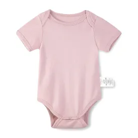 Half Sleeves Snap Romper - Cameo Pink