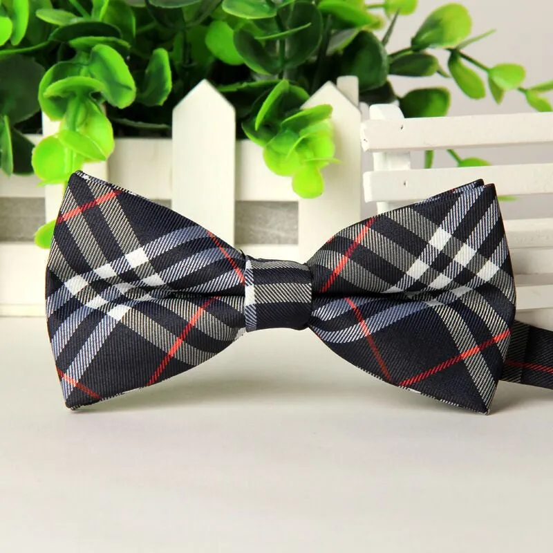 High quality fashion men casual Cotton bow tie men's bowties for man butterfly cravat Plaid bowtie