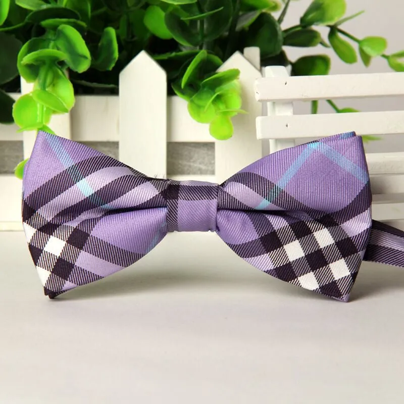 High quality fashion men casual Cotton bow tie men's bowties for man butterfly cravat Plaid bowtie