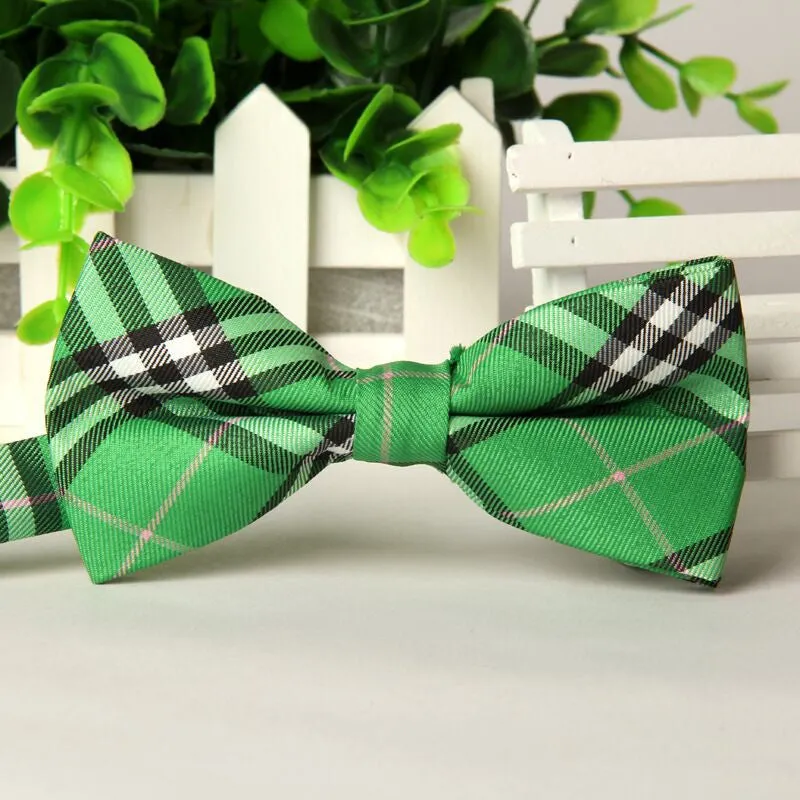 High quality fashion men casual Cotton bow tie men's bowties for man butterfly cravat Plaid bowtie