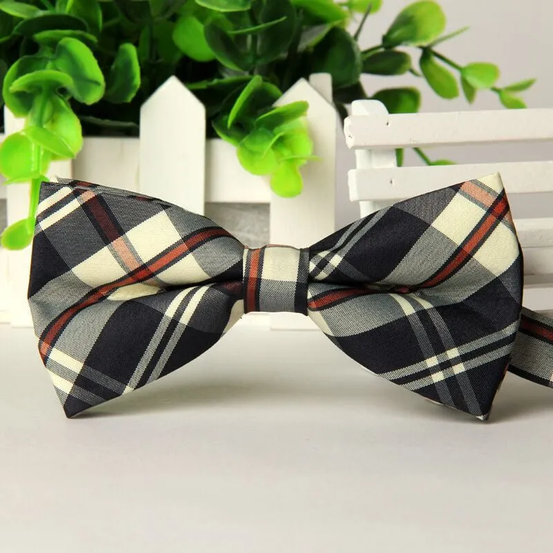 High quality fashion men casual Cotton bow tie men's bowties for man butterfly cravat Plaid bowtie