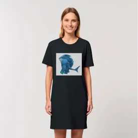Ice Shark Organic T-Shirt Dress