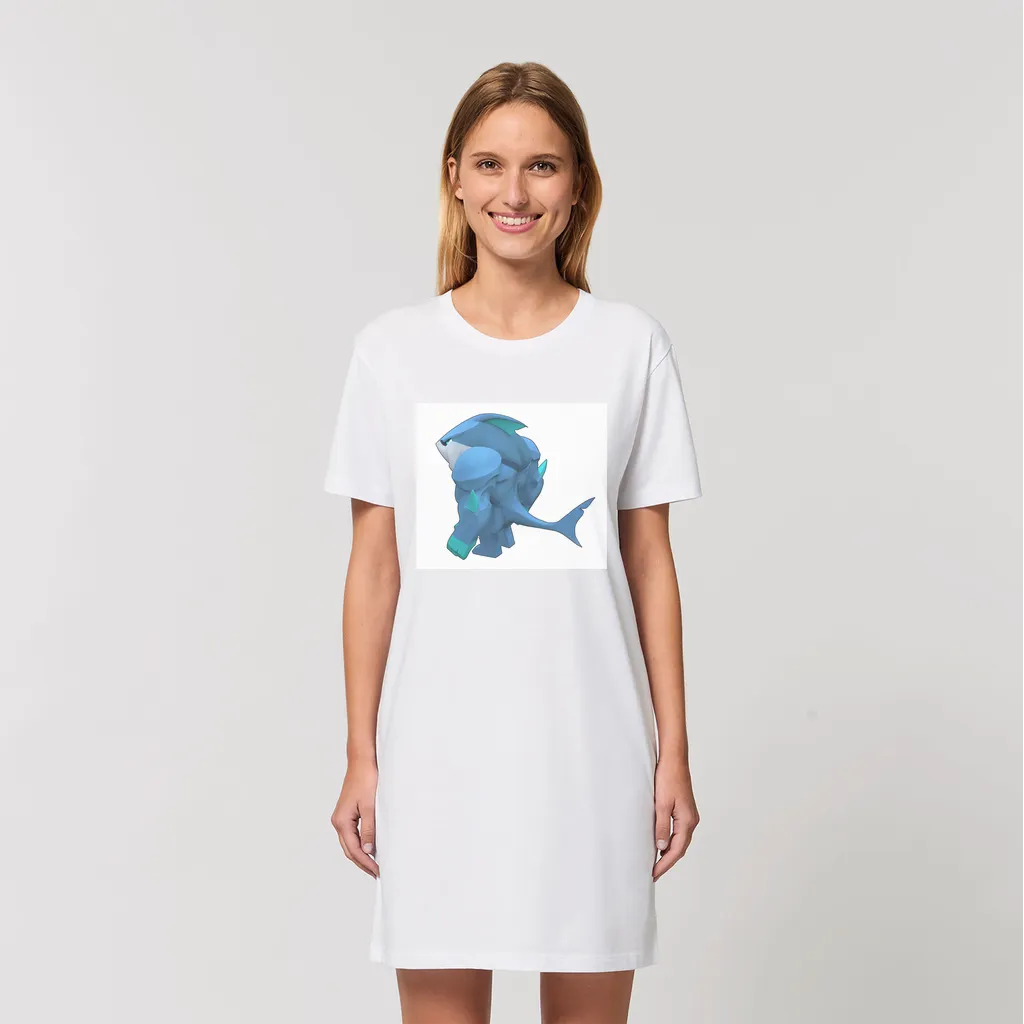Ice Shark Organic T-Shirt Dress
