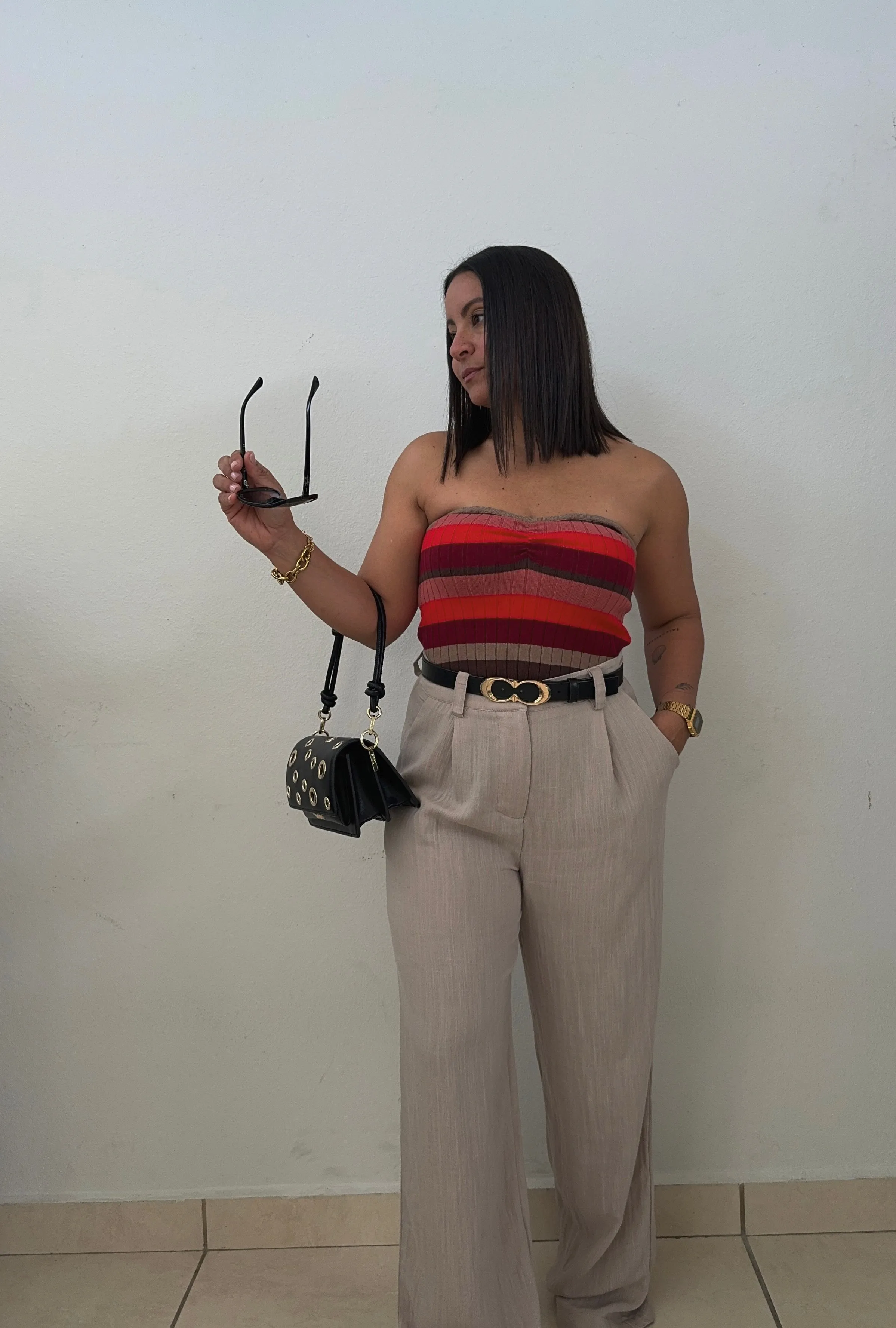 Khaki Gauze Pants