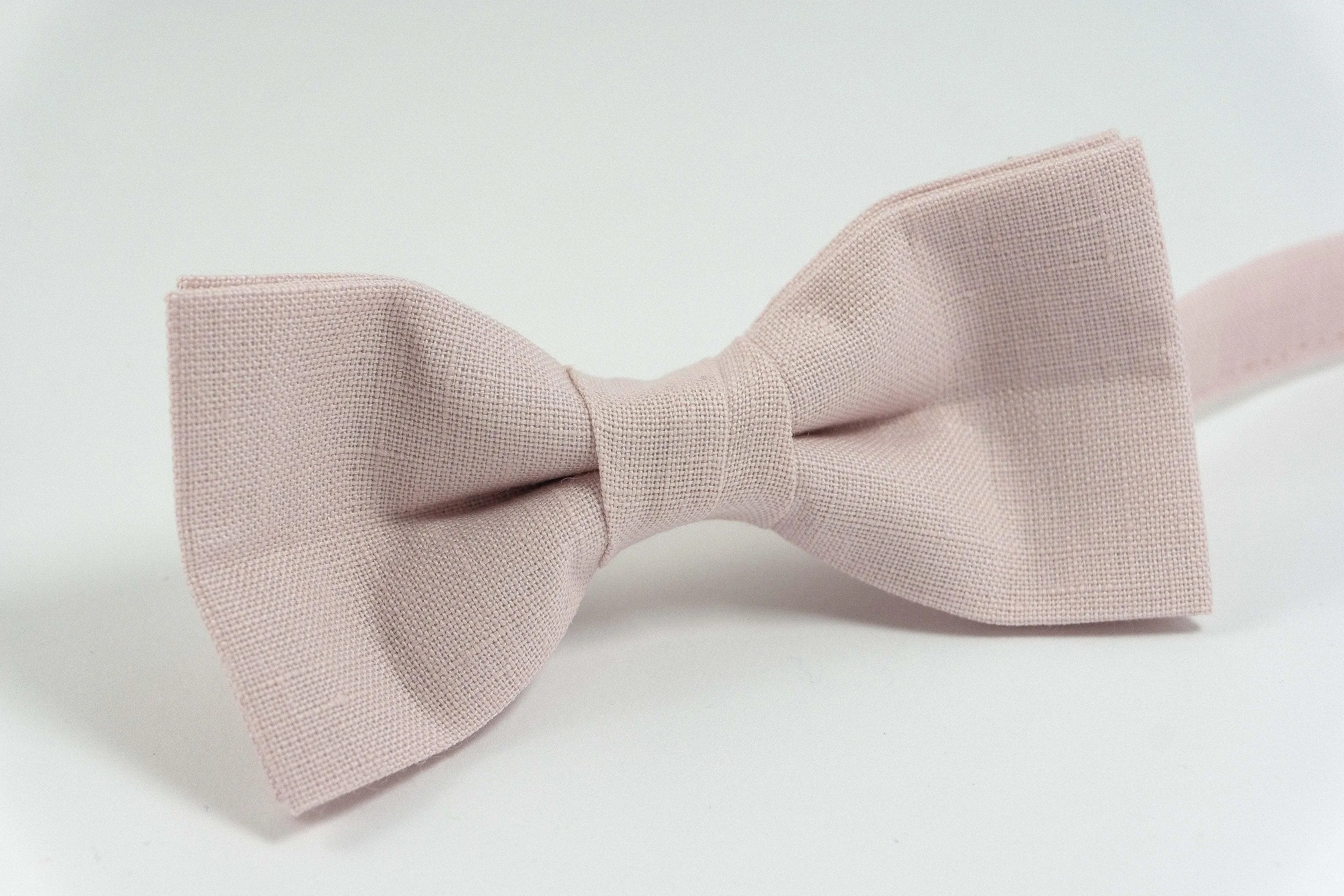 Light dusty rose wedding bow tie | Bow tie for kids
