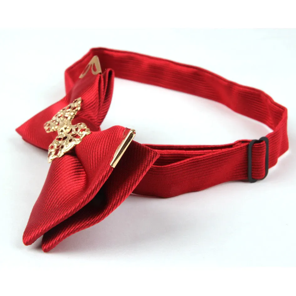 Mantieqingway Fashion Metal Male Silver Dots Bow Ties Wedding Married Groom Bowties Neckwear Decoration Business Cravats Bowknot