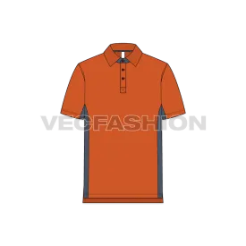 Mens Jersey Polo Neck Shirt