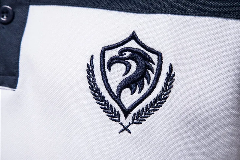 Men's Polo Shirt Summer Patchwork