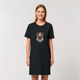 More Pug Coffee Please Organic T-Shirt Dress