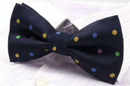 NEW Active Solid Dot Geometric Bow Tie One Size Noeud Papillon Boys and Girls Polyester Cravat Bowties Female Neckwear Hot