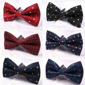 NEW Active Solid Dot Geometric Bow Tie One Size Noeud Papillon Boys and Girls Polyester Cravat Bowties Female Neckwear Hot