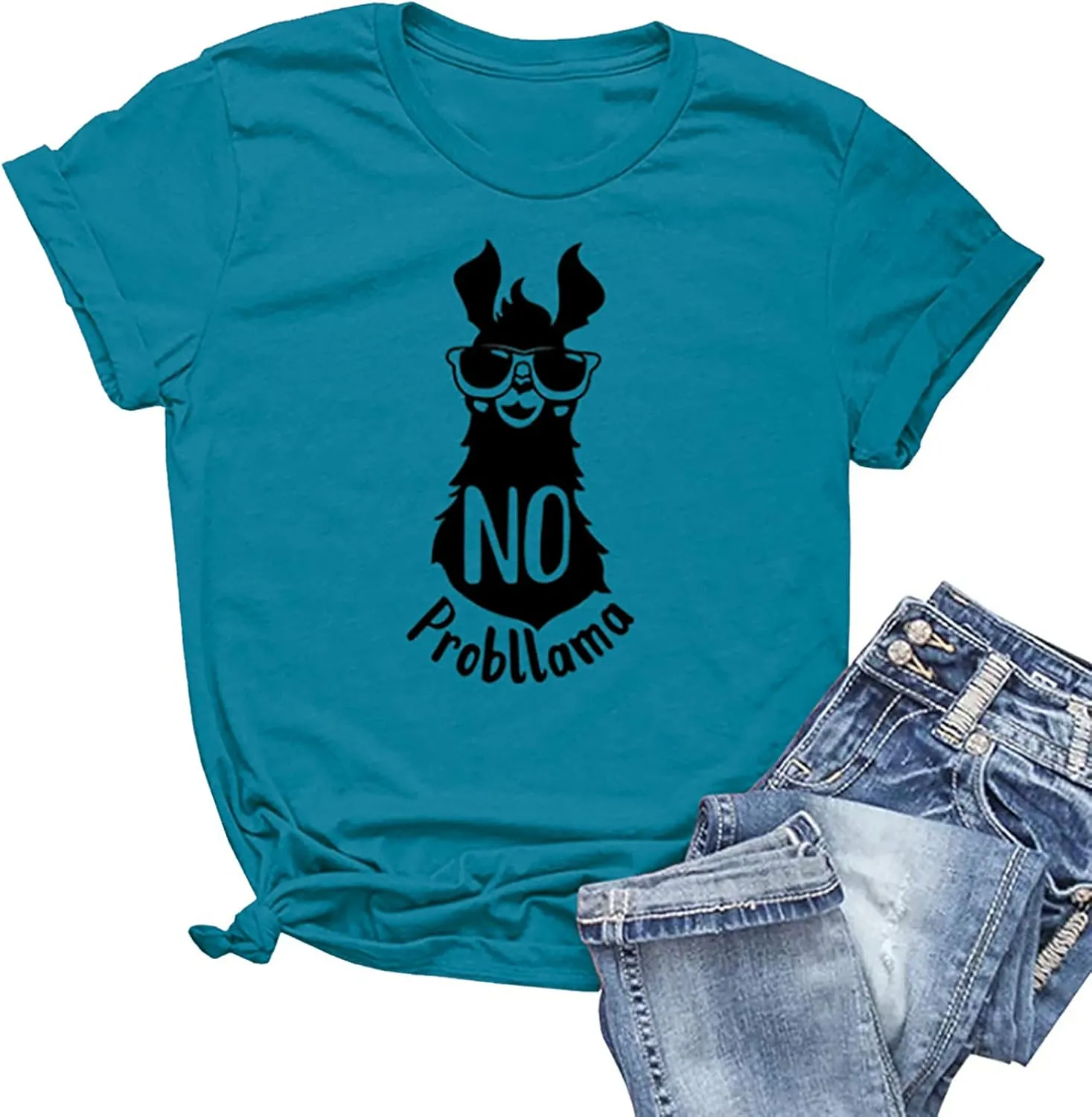 NIUBIA Women's T Shirts Summer Tops Simple Heart Graphic Shirts Sayings Short Sleeve Vacation Casual Blouse Thankful Tee