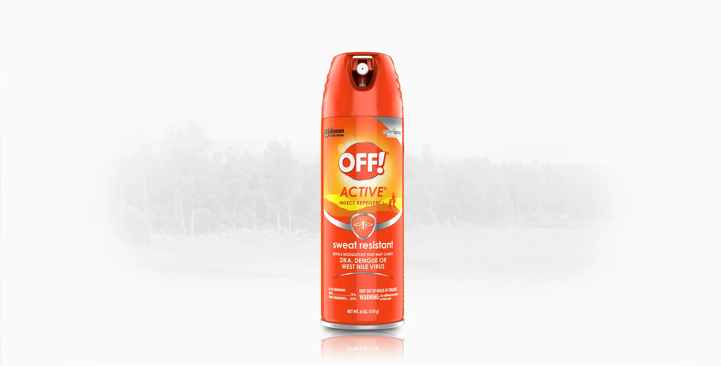 Off Insect Repellent 2 Units / 6 oz / 170 g  Aerosol mosquito spray Off allows for easy application in a continuous sweeping motion-443740