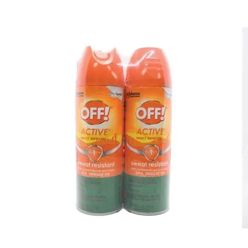 Off Insect Repellent 2 Units / 6 oz / 170 g  Aerosol mosquito spray Off allows for easy application in a continuous sweeping motion-443740