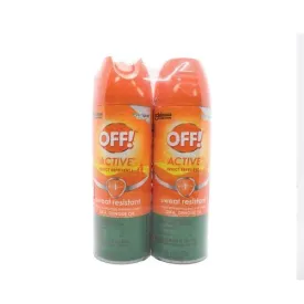Off Insect Repellent 2 Units / 6 oz / 170 g  Aerosol mosquito spray Off allows for easy application in a continuous sweeping motion-443740