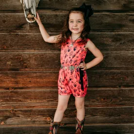 Orange Diamond Fringe Romper Toddler (2T-5T)