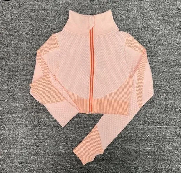 Seamless Workout Yoga Set Gym Running Fitness Long Sleeve Leggings