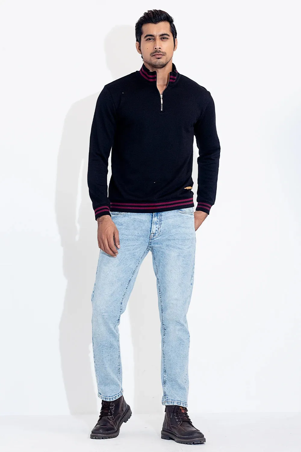 Short Zipper Sweatshirt