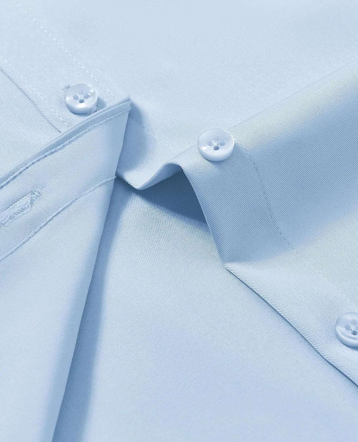 siliteelon Button Down Shirts for Women Long Sleeve Dress Shirts Wrinkle Free Collared Work Office Solid Blouses Tops