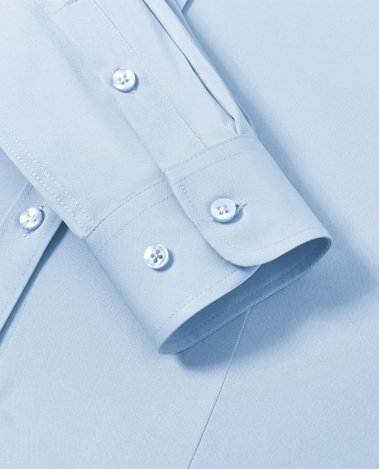 siliteelon Button Down Shirts for Women Long Sleeve Dress Shirts Wrinkle Free Collared Work Office Solid Blouses Tops