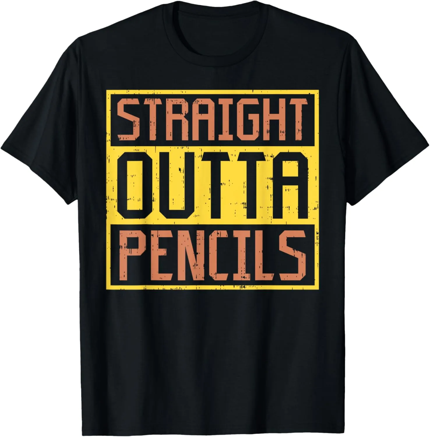 Straight Outta Pencils Funny Art Drawing Sketch Artist Gift T-Shirt