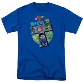 Teen Titans Go Adult Royal Blue T-Shirt