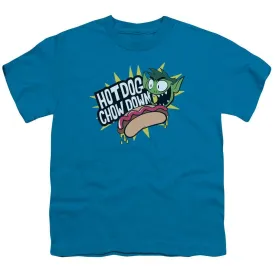 Teen Titans Go Chow Down Youth Turquoise T-Shirt