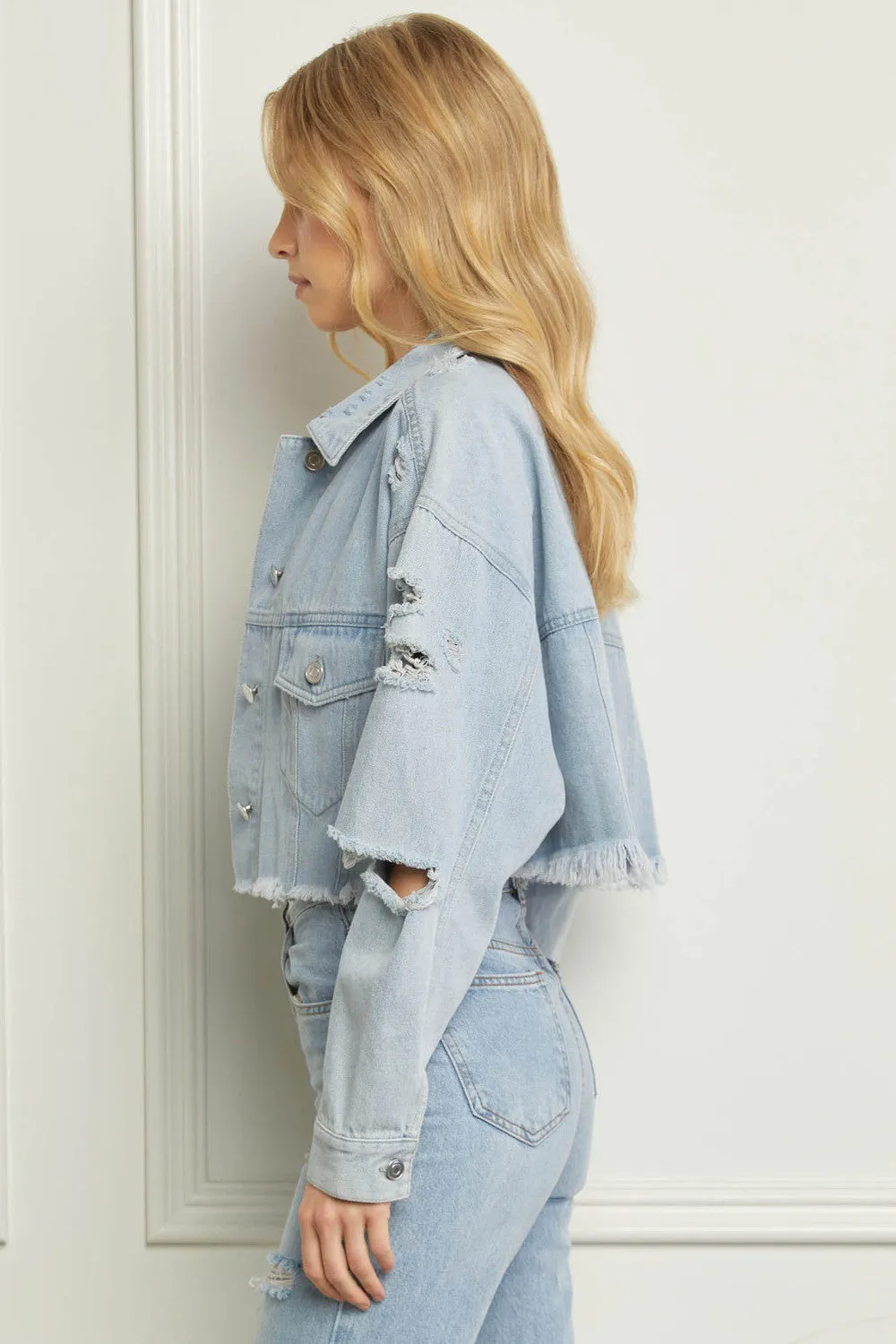 The Kadence Cropped Denim Jacket