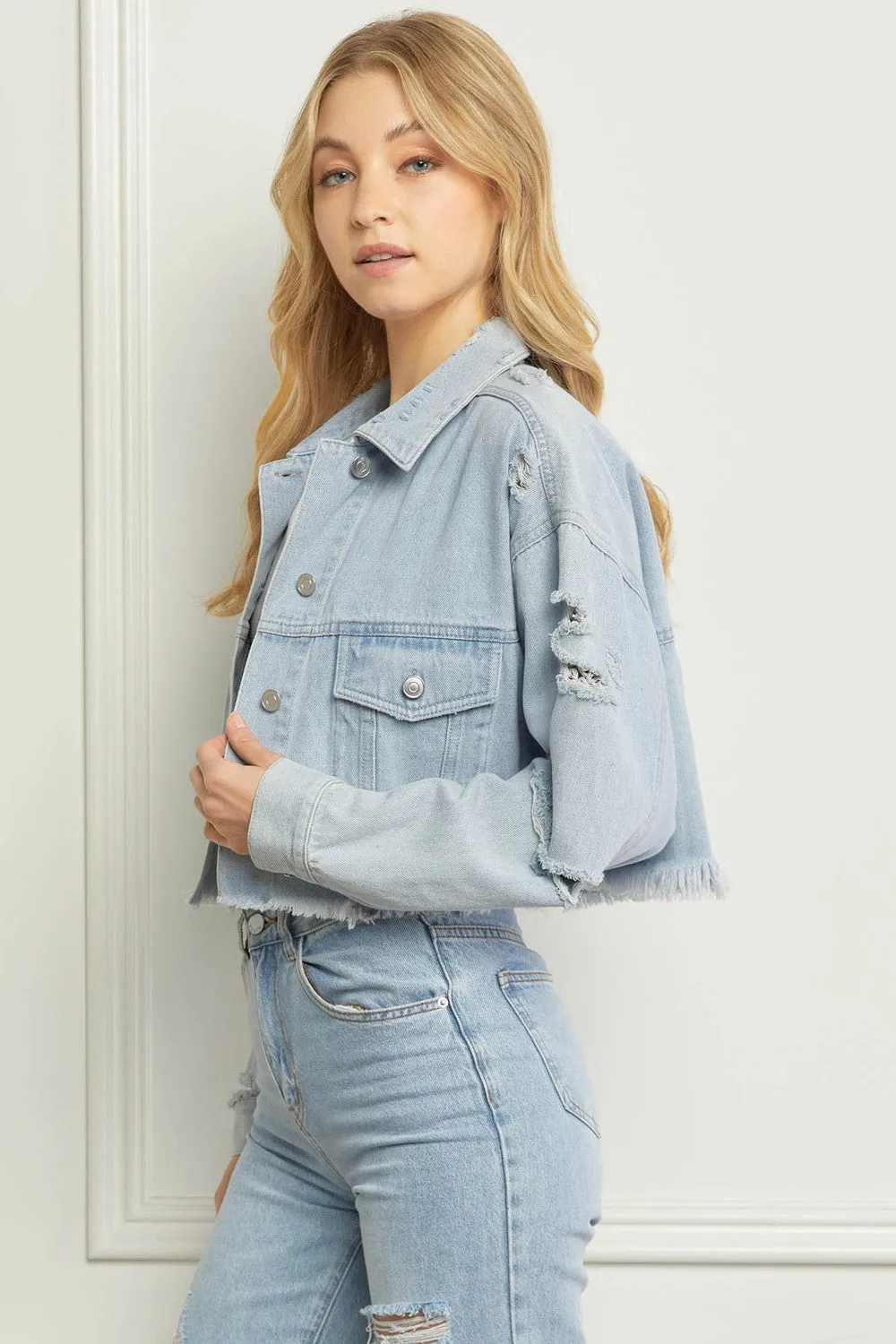 The Kadence Cropped Denim Jacket