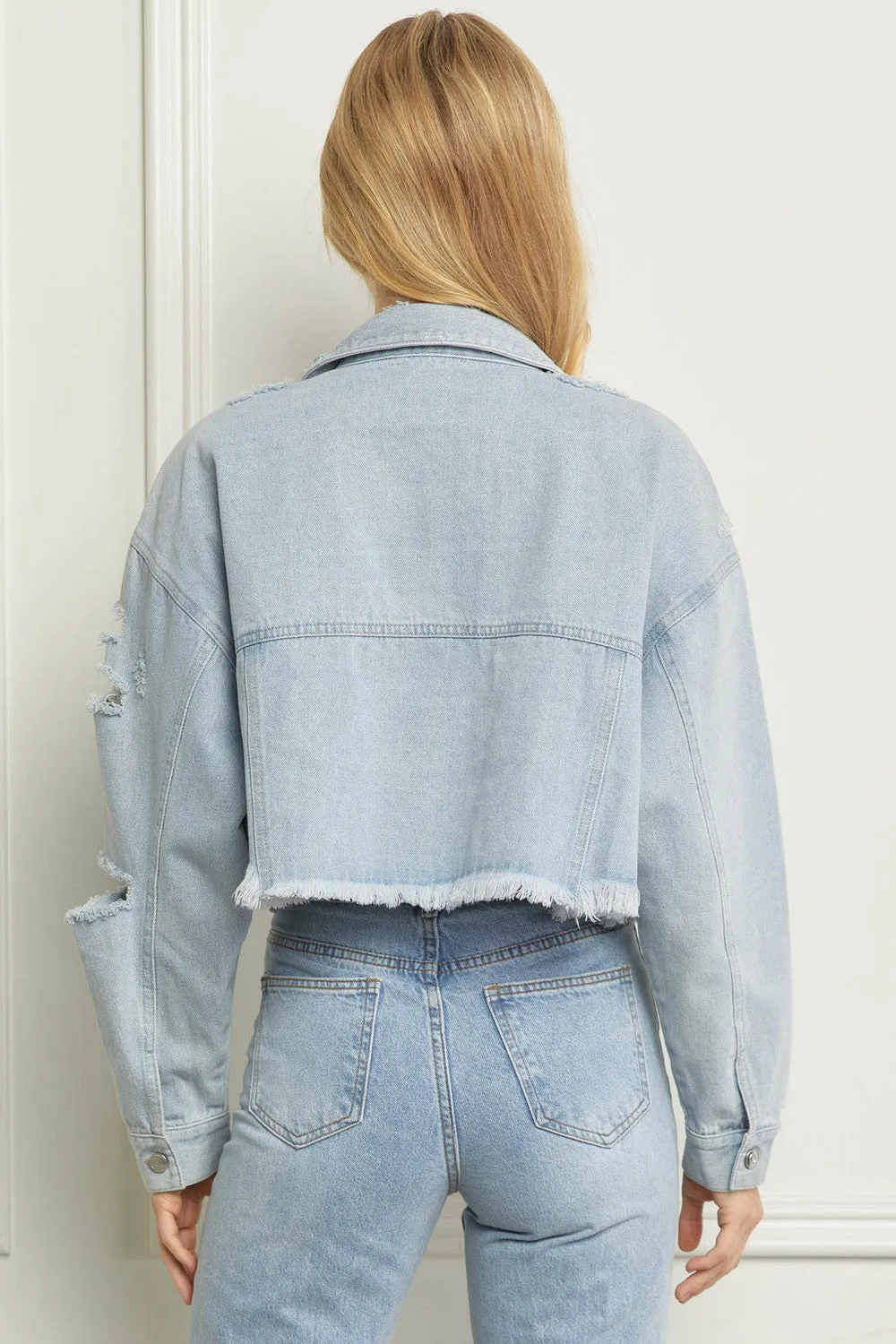 The Kadence Cropped Denim Jacket