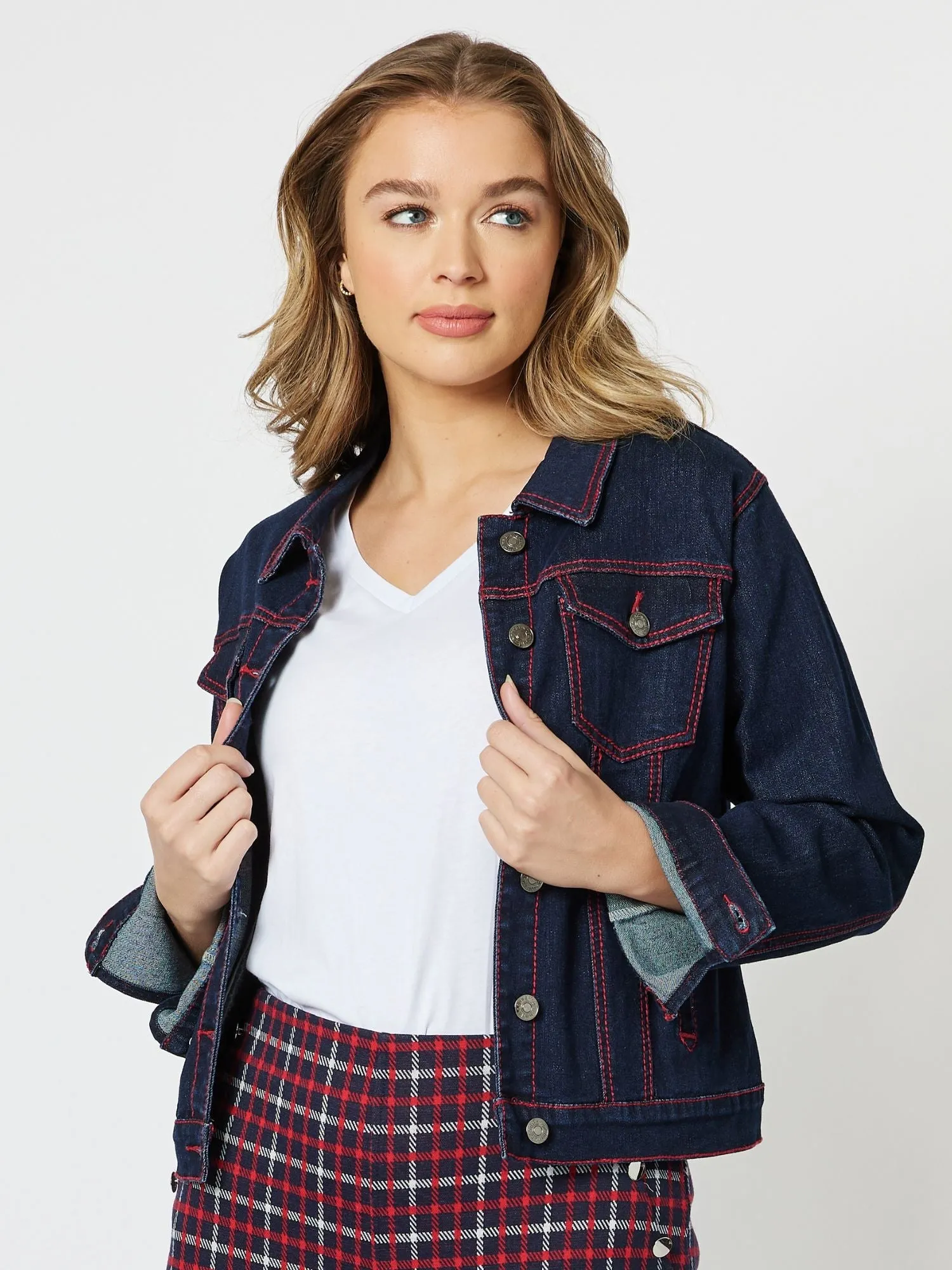 Threadz Frankie Denim Jacket - Denim