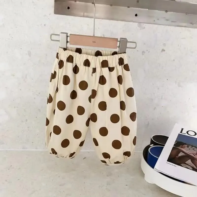 Toddler Anti-mosquito Dots Loose Simple Pants