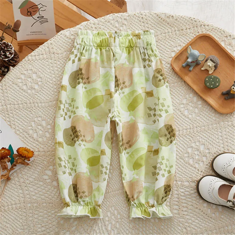Toddler Anti-mosquito Flower Jogger Pants